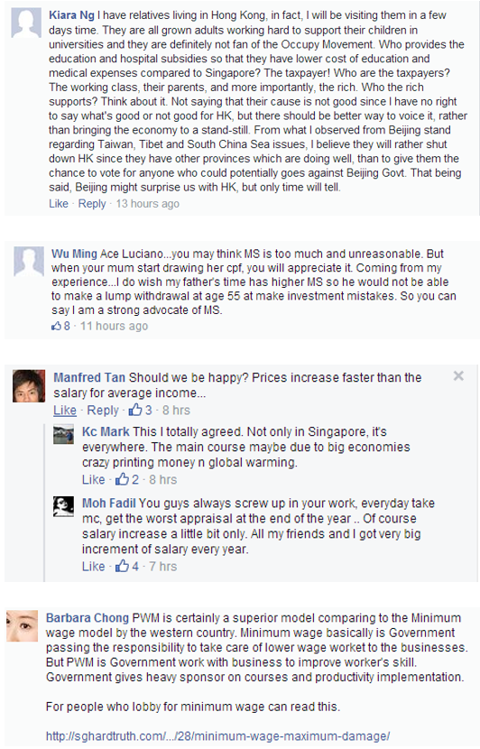 comments on facebook