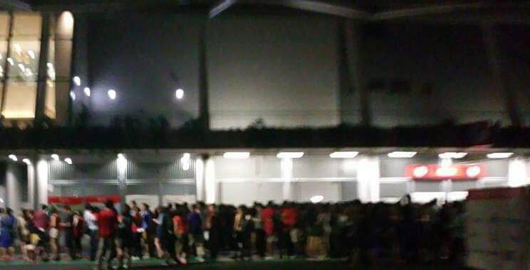 Thousands literally left 'in the dark' outside the Sports Hub