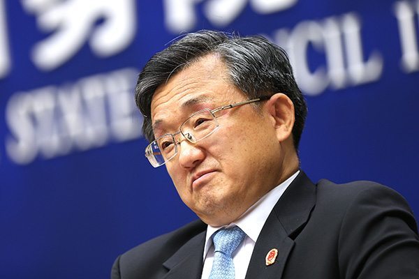 Vice Foreign Minister Liu Zhenmin at the press conference (Source : tradearabia.com)