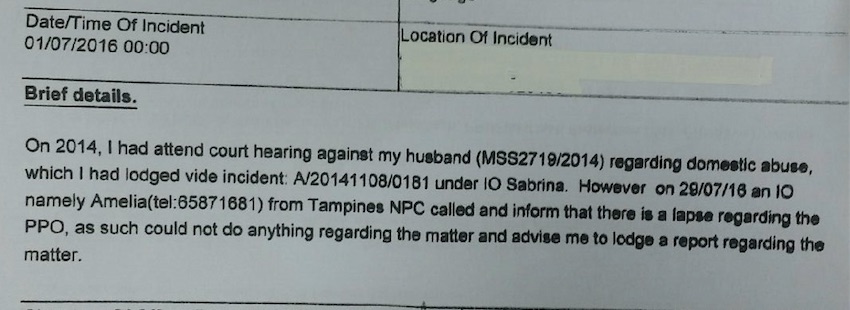 police report family