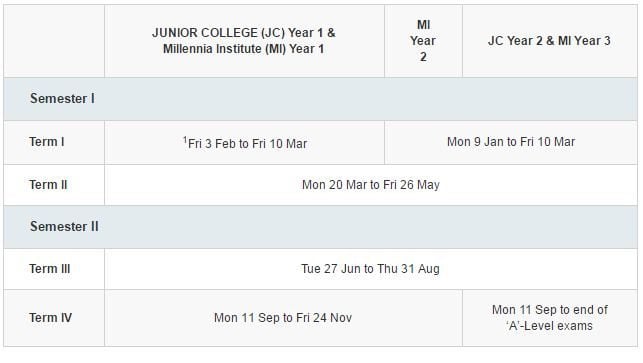 school calendar 2