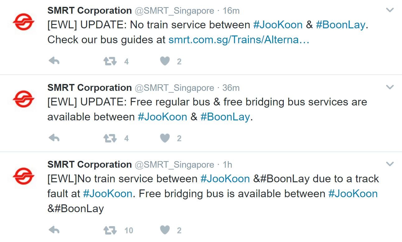 no mrt service