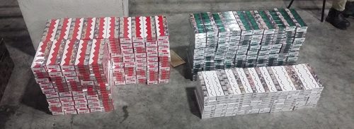 Duty-unpaid cigarettes seized from the lorry (Source : ICA).