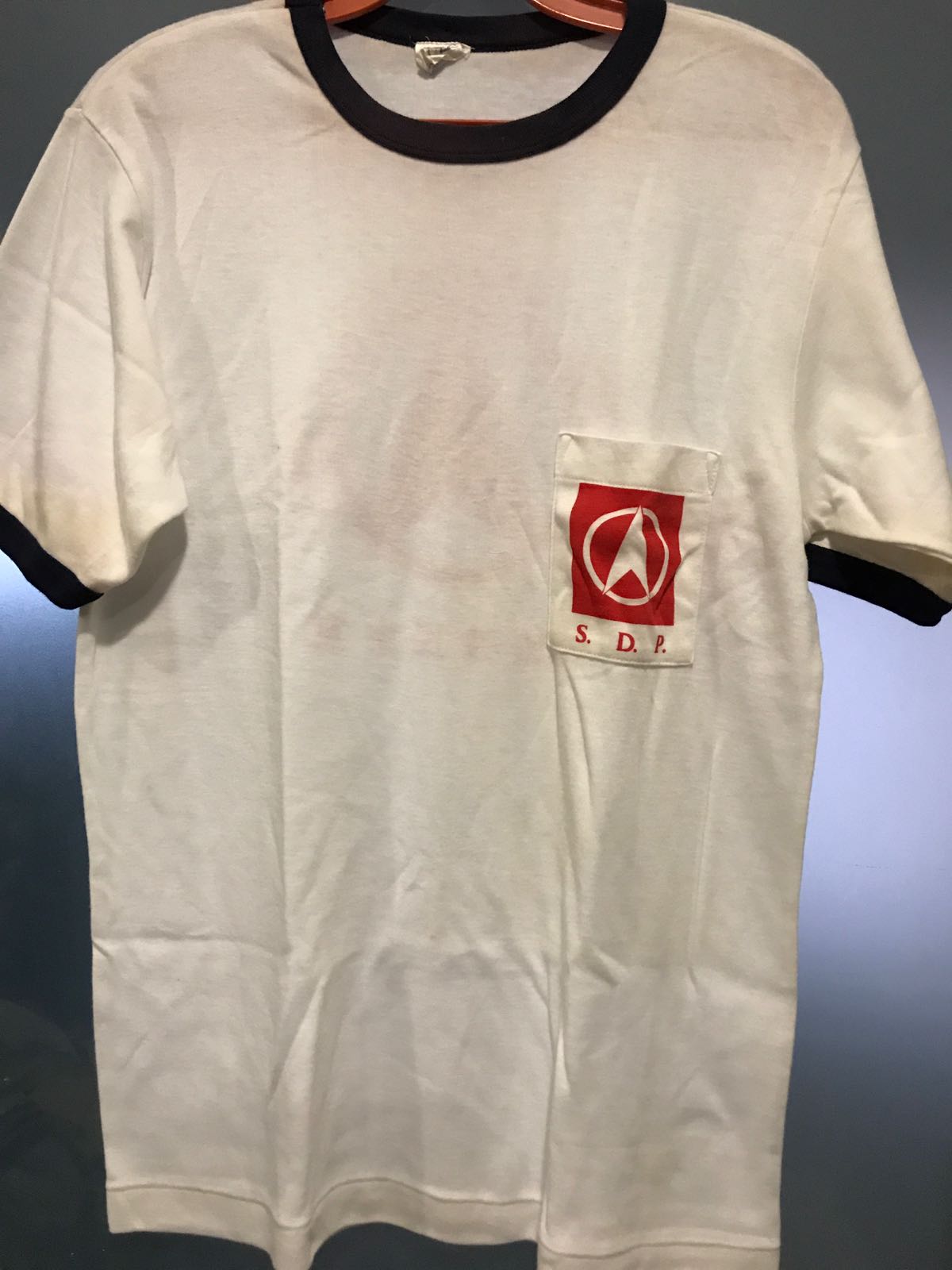 Mr Jose Raymond's party shirt from the 1988 General Elections