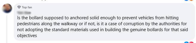 bollard comment 