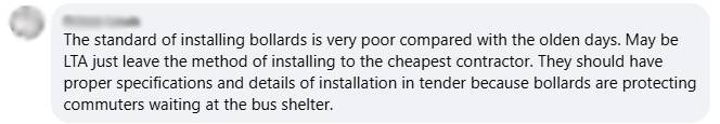 bollard comment 
