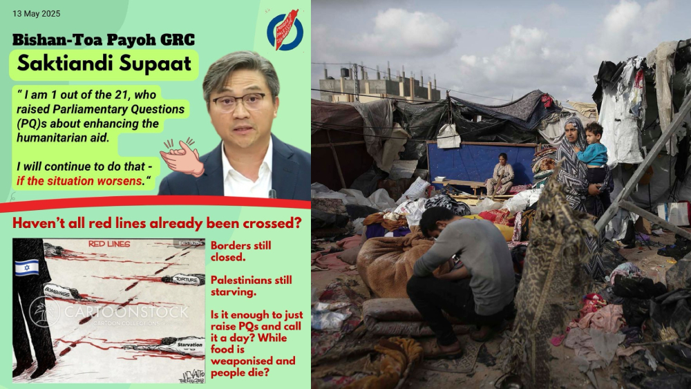 mp saktiandi supaat on gaza issue