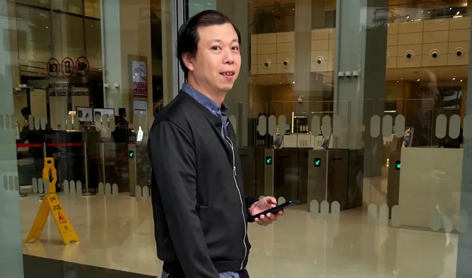 Thomas Chua outside of State Court