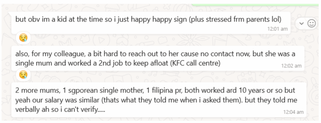 Our checks with J via whatsapp