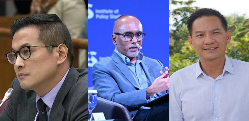 From left to right: Dr Thum, Cherian George and Donald Low